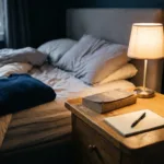 bedside-table-lamp-book-notepad
